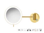 Καθρέπτης Μακιγιάζ PVD Golden Brass Brushed SANCO
