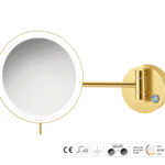 Καθρέπτης Μακιγιάζ PVD Golden Brass Brushed SANCO