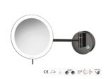 Καθρέπτης Μακιγιάζ PVD Gun Metal Polished SANCO