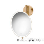 Καθρέπτης Μακιγιάζ PVD Warm Bronze Brushed SANCO