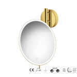 Καθρέπτης Μακιγιάζ PVD Golden Brass Polished SANCO