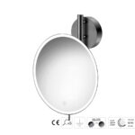 Καθρέπτης Μακιγιάζ PVD Gun Metal Brushed SANCO