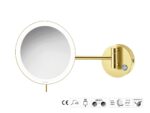 Καθρέπτης Μακιγιάζ PVD Golden Brass Brushed SANCO