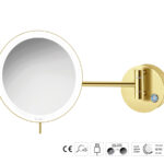 Καθρέπτης Μακιγιάζ PVD Golden Brass Brushed SANCO