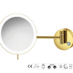Καθρέπτης Μακιγιάζ PVD Golden Brass Polished SANCO