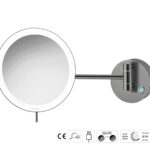Καθρέπτης Μακιγιάζ PVD Gun Metal Brushed SANCO