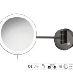 Καθρέπτης Μακιγιάζ PVD Gun Metal Polished SANCO