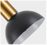 SE21-GM-4-BL2-MS3  ADEPT TUBE Gold Matt Pendant Black Metal Shade+ - Image 2