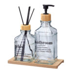 Σετ Dispenser & Αρωματικό Χώρου με Sticks Γυάλινο/Μπαμπού με βάση MRShome