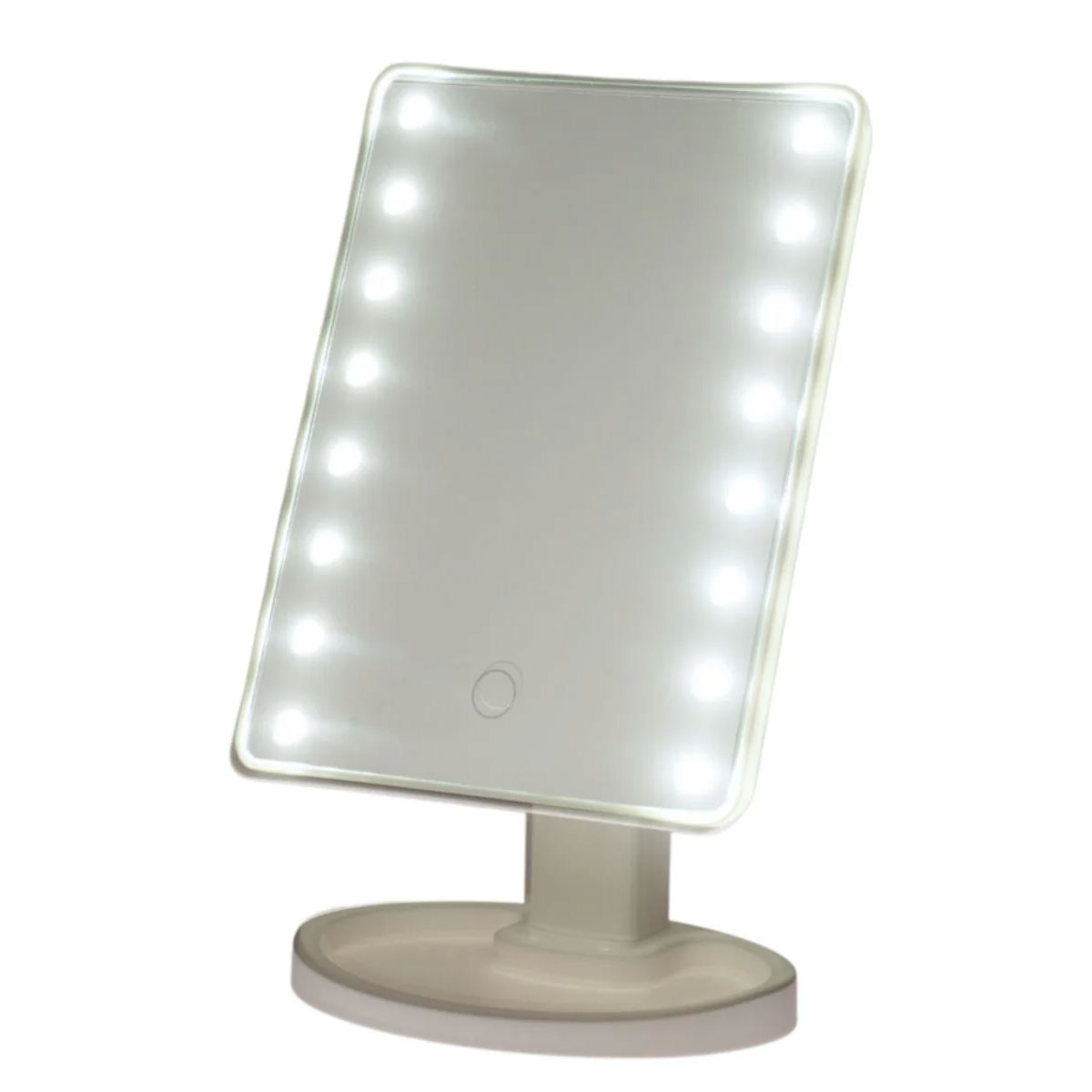 df-0031000 Καθρέπτης Μακιγιάζ PP με LED Φωτισμό 16.3x11.5x26.5cm White MRShome - Image 1