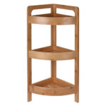 Γωνιακή Ραφιέρα Μπάνιου με 3 Ράφια από Bamboo natural MRShome
