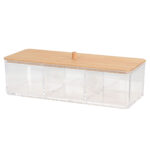 Κουτί Αποθήκευσης Καλλυντικών από PS/Bamboo 23x9.5x6.5cm MRShome