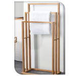 Επιδαπέδια Κρεμάστρα 3 Θέσεων από Bamboo 40x24.5x82cm MRShome - Image 2