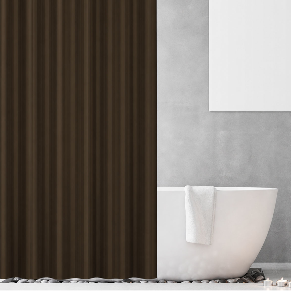 kourtina-mpanioy-luxor-kafe-180x180-1804brown_2 ΚΟΥΡΤΙΝΑ ΜΠΑΝΙΟΥ LUXOR ΚΑΦΕ 180(Μ)X180(Υ) - Image 1