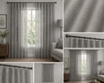 Κουρτίνα Etamine 9823 Ημιδιάφανη Linen Look Γκρι - Image 2