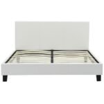 Κρεβάτι Nevil pakoworld 150x200 PU χρώμα λευκό ματ - Image 4
