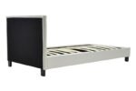 Κρεβάτι Nevil pakoworld 100x200 PU χρώμα λευκό ματ - Image 4