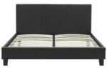 Κρεβάτι Nevil pakoworld 150x200 PU χρώμα μαύρο ματ - Image 4