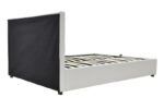 Κρεβάτι Roi pakoworld 160x200 PU λευκό ματ + αποθηκευτικό χώρο - Image 6