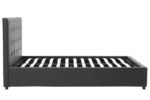Κρεβάτι Roi pakoworld 160x200 PU μαύρο ματ + αποθηκευτικό χώρο - Image 5
