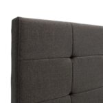 Κρεβάτι Roi pakoworld 160x200 ύφασμα ανθρακί + αποθηκευτικό χώρο - Image 7
