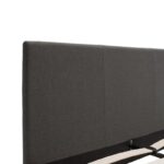 Κρεβάτι Nevil pakoworld 150x200 με ύφασμα χρώμα ανθρακί - Image 6