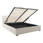 Κρεβάτι Norse pakoworld pu λευκό με αποθηκευτικό χώρο 160x200εκ - Image 3