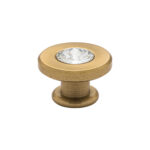 Πομολάκι Επίπλου Viometale 01.168 Φ28mm - Όρο ματ - Strass