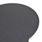Τραπέζι σαλονιού Dovel pakoworld mdf-μεταλλο σε μαύρη απόχρωση Φ70x45εκ - Image 4