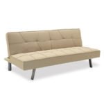 Καναπές-κρεβάτι Travis pakoworld 3θέσιος με ύφασμα μπεζ 175x83x74εκ - Image 2