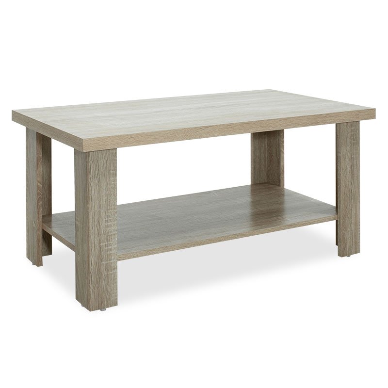 049-000024 Τραπέζι σαλονιού RIANO pakoworld χρώμα sonoma 89,5x49,5x42,5εκ - Image 1