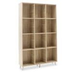 Βιβλιοθήκη FIRENZE pakoworld χρώμα sonoma 107x28,6x178εκ - Image 2
