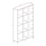Βιβλιοθήκη FIRENZE pakoworld χρώμα sonoma 107x28,6x178εκ - Image 5
