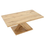 Τραπέζι σαλονιού Solange pakoworld χρώμα sonoma 110x55x47.5εκ - Image 4