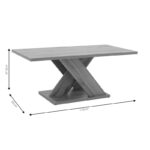 Τραπέζι σαλονιού Solange pakoworld χρώμα sonoma 110x55x47.5εκ - Image 6