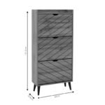 Παπουτσοθήκη Thelma pakoworld 12 ζεύγων oak 60x23.8x131.6εκ - Image 8