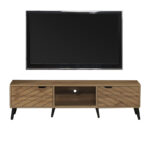 Έπιπλο τηλεόρασης Thelma pakoworld oak μελαμίνης 150x40x41.6εκ - Image 2