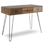 Κονσόλα Boho pakoworld καρυδί με μεταλλικά πόδια 100x50,5x74,5εκ - Image 2