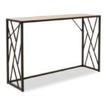 Κονσόλα Ivy pakoworld χρώμα καρυδί-μαύρο 120x35x75εκ - Image 2