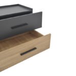 Κομοδίνο Sonlen pakoworld mdf σε sonoma-ανθρακί απόχρωση 60x40x44.5εκ - Image 7