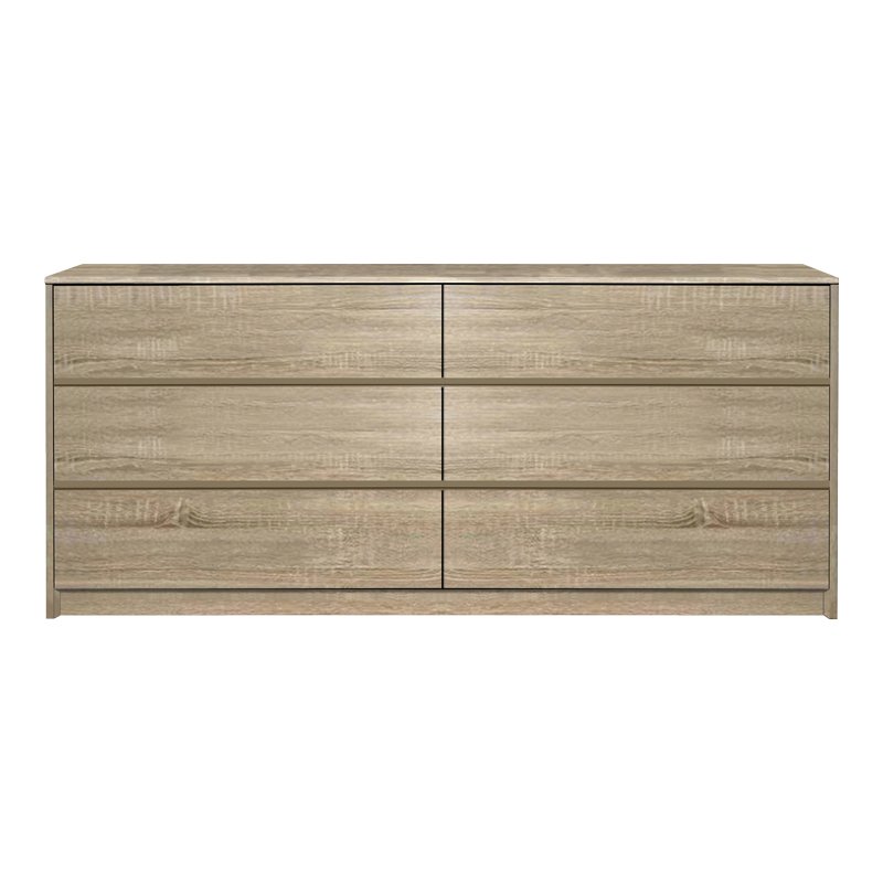 072-000111 Συρταριέρα Kuanger pakoworld mdf σε φυσική απόχρωση 120x40x70εκ - Image 1