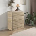 Συρταριέρα Kuanger pakoworld mdf σε φυσική απόχρωση 80x40x89εκ - Image 2