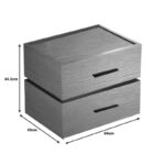 Κομοδίνο Sonlen pakoworld mdf σε oak απόχρωση 60x40x44.5εκ - Image 3