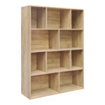 Βιβλιοθήκη Evergin pakoworld mdf σε oak απόχρωση 100x30x135εκ - Image 2