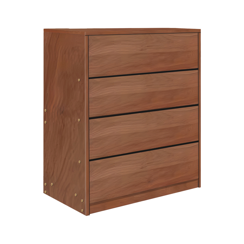 072-000159 Συρταριέρα Kuanger pakoworld mdf σε καρυδί απόχρωση 80x40x89εκ - Image 1