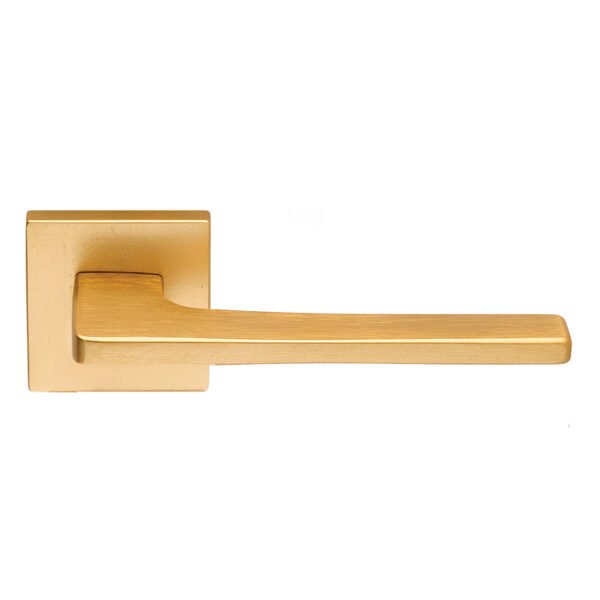 Πόμολα Πόρτας με Τετράγωνη Ροζέτα Vintage Gold Ζωγομετάλ 2846