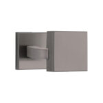 Πόμολα Πόρτας με Τετράγωνη Ροζέτα Graphite Smoked Ζωγομετάλ 3016
