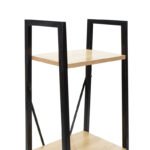 Βιβλιοθήκη Ramon pakoworld φυσικό-μαύρο 34x32,5x148εκ - Image 4
