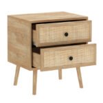Κομοδίνο Oslo pakoworld sonoma 50x39x55εκ - Image 3