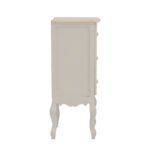 Κομοδίνο Pazlen Inart mdf σε λευκή αντικέ απόχρωση 40x34.5x82εκ - Image 4